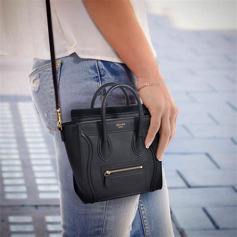 celine nano luggage small|celine nano luggage shoulder bag.